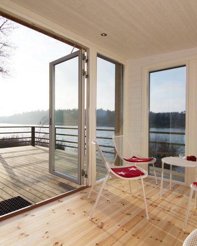 dubbeldörr med ljusinsläpp