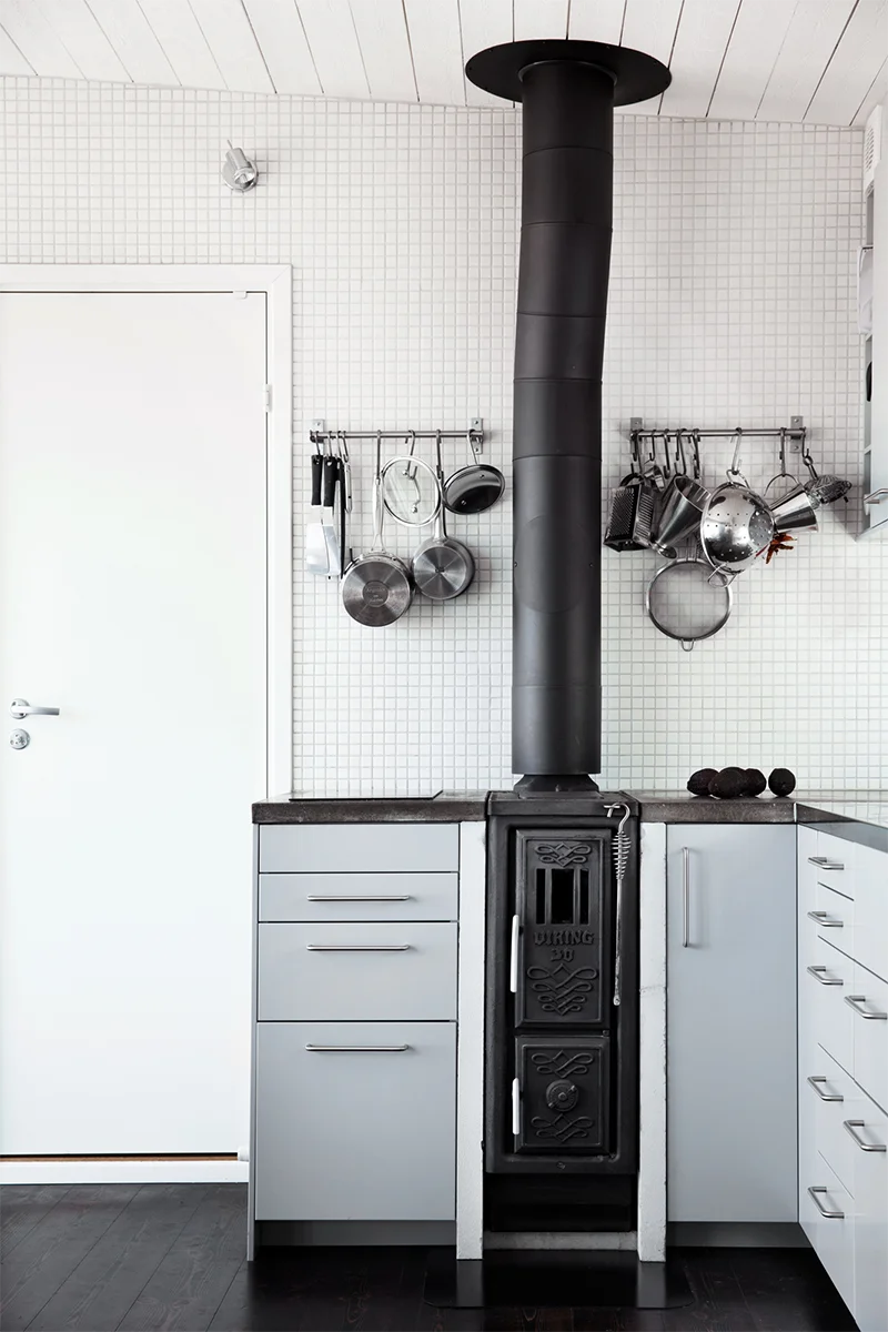 Hytte 25 m2 kjøkken med vedovn