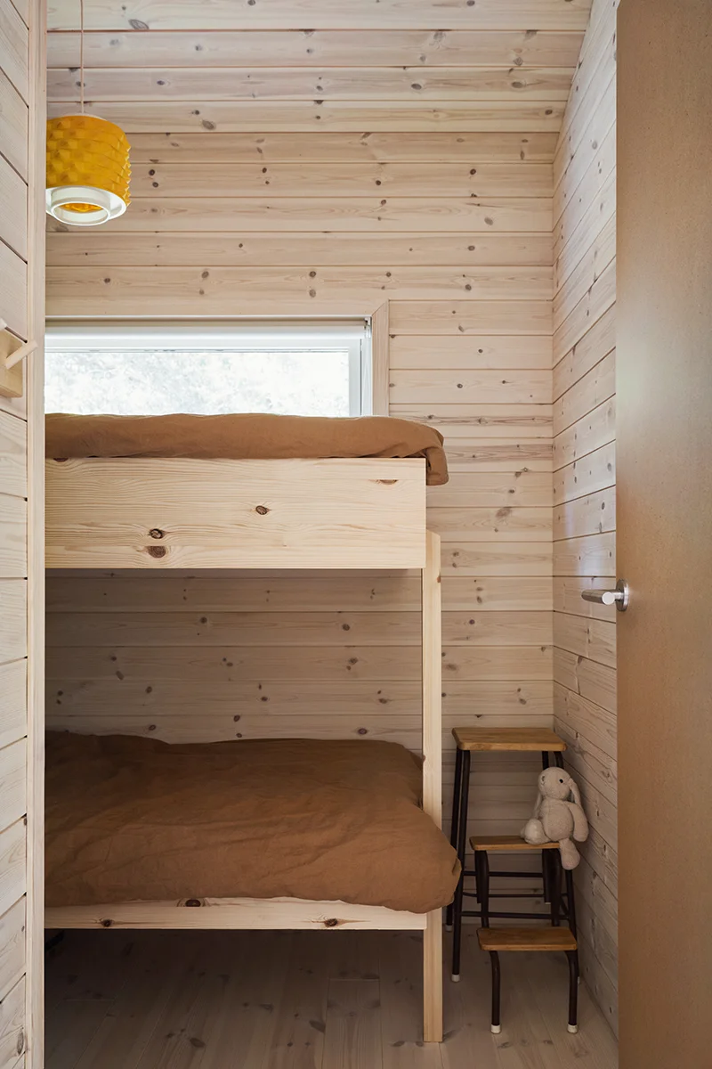 Hytte 50 m2 plassbygd seng