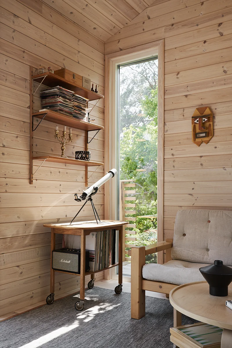 Hytte 50 m2 stue detalj