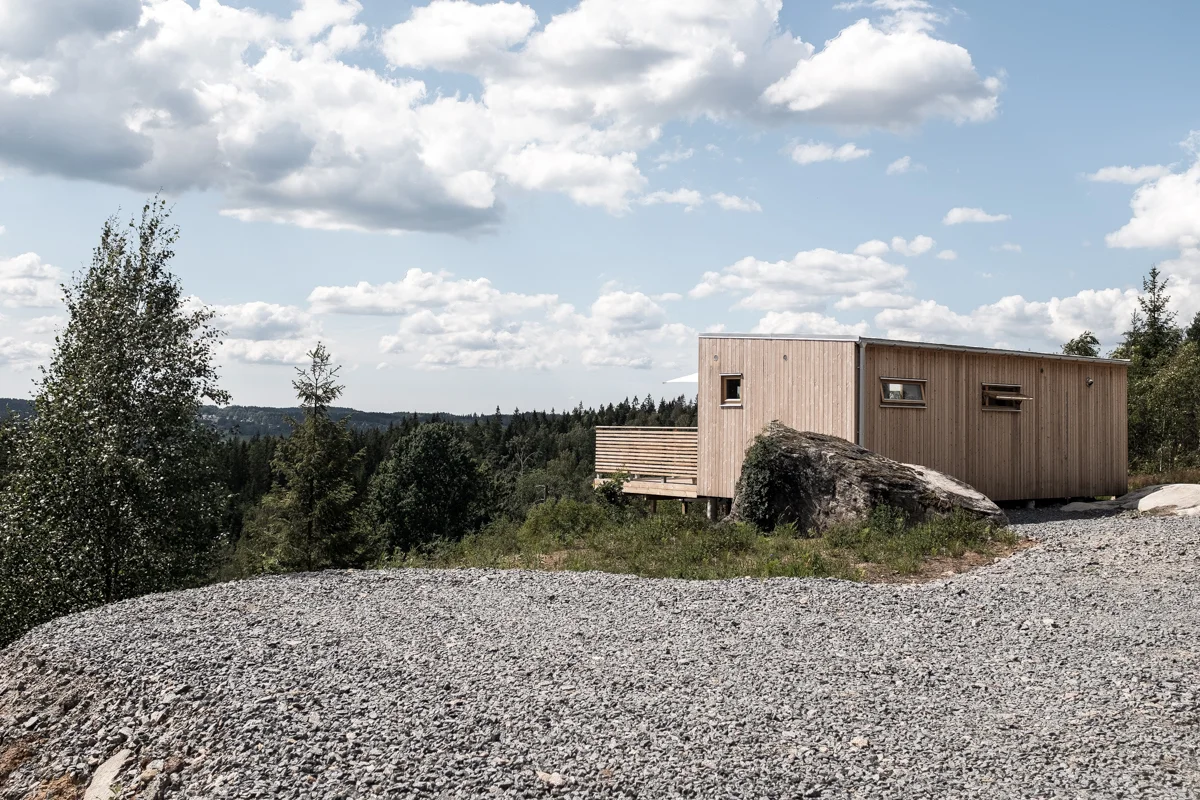 Holiday cabin 34 sqm with wood panel