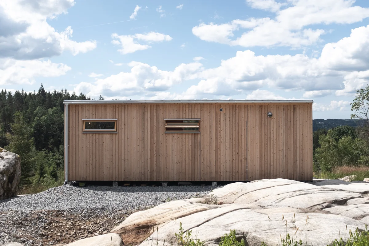 Holiday cabin 34 sqm with wood panel