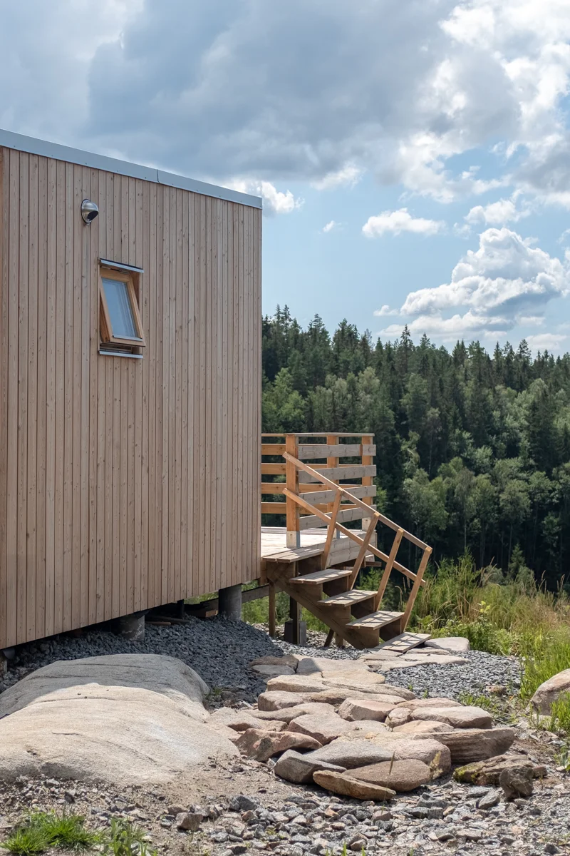 Holiday cabin 34 sqm with wood panel