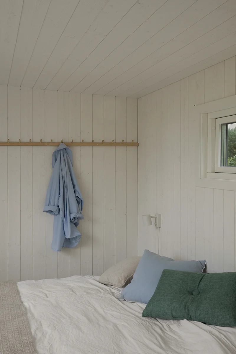 House 20 sqm, interior in a bedroom