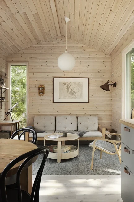 Vardagsrum med soffhörna